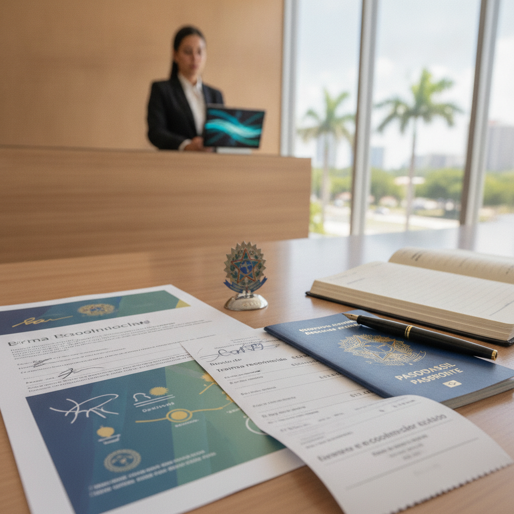 Como Reconhecer Firma de Documento Brasileiro em Miami