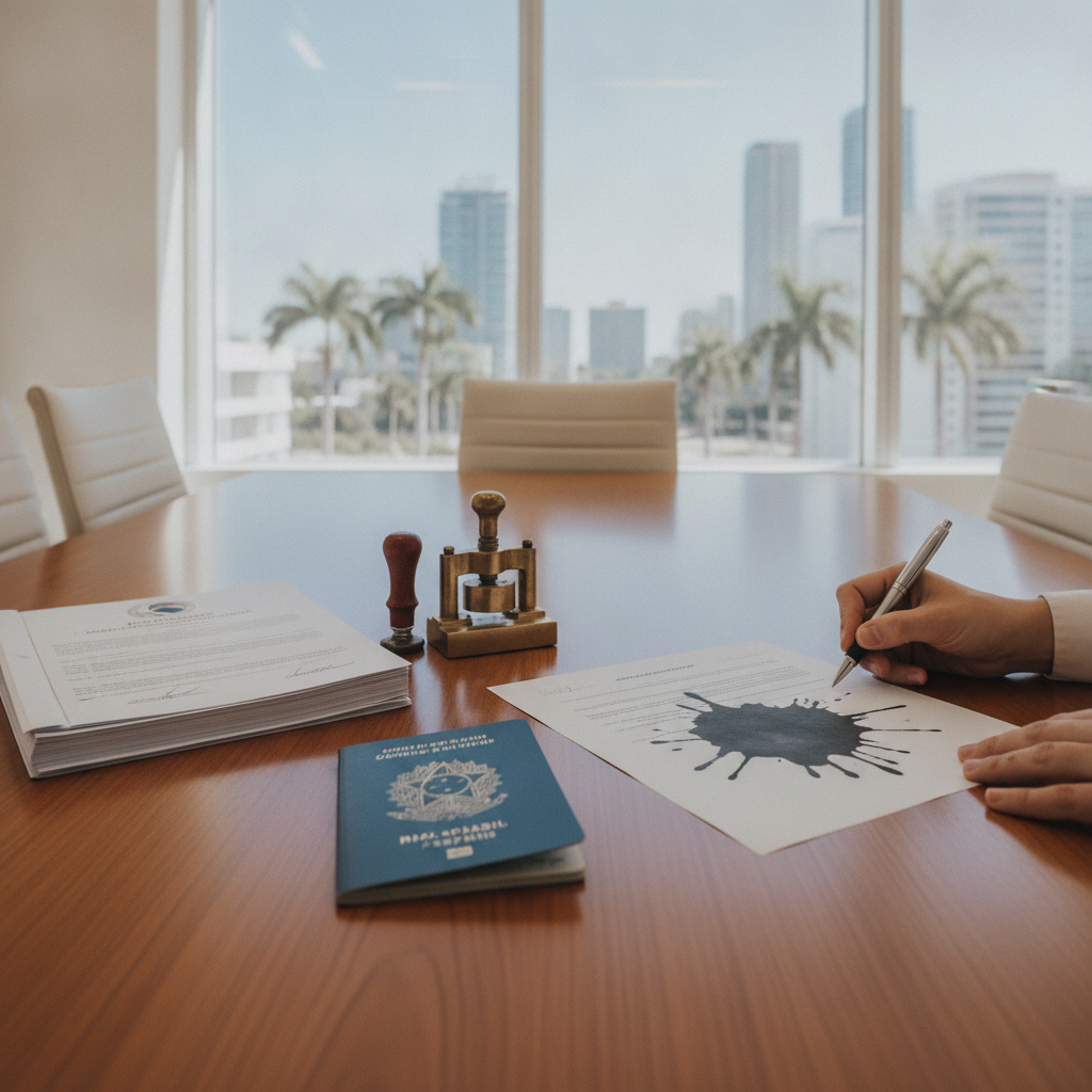 Como Reconhecer Firma de Documento Brasileiro em Miami
