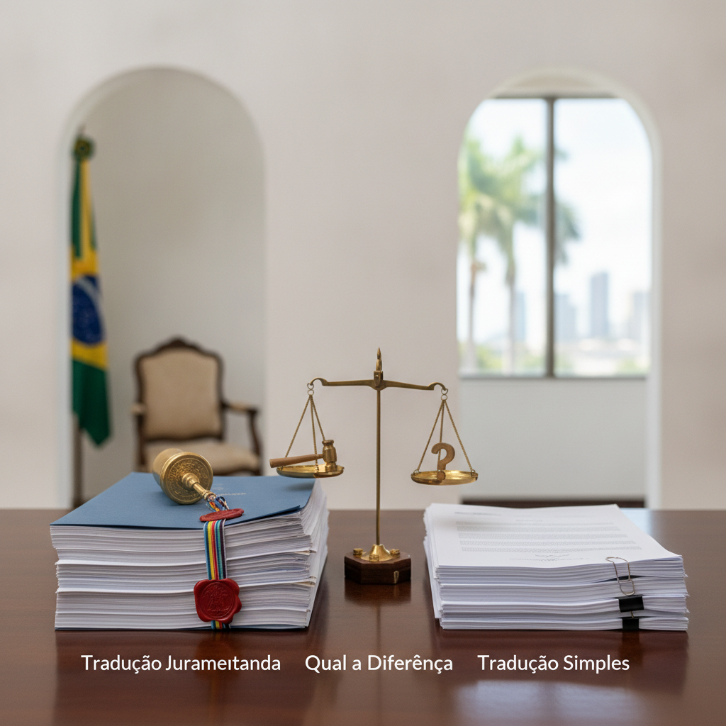 Diferença entre Tradução Juramentada e Simples em Miami