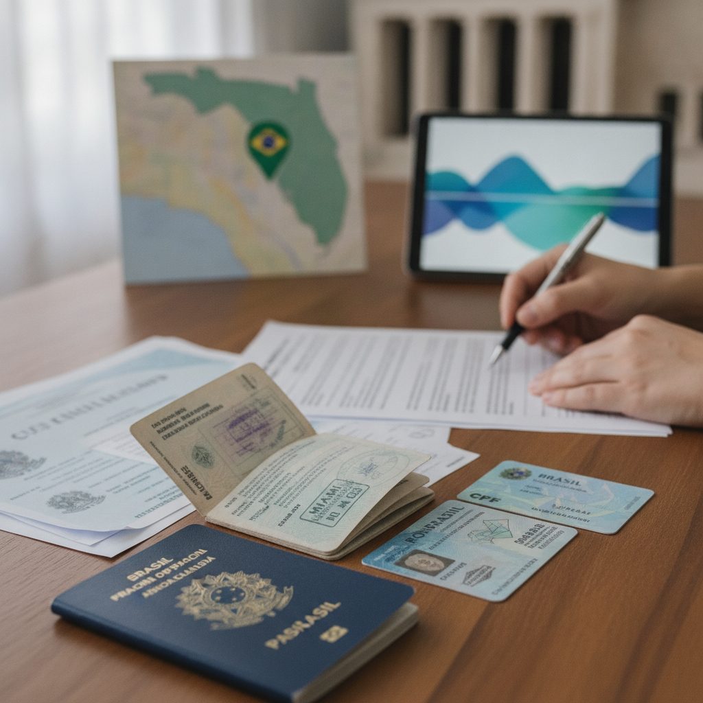 Documentos Brasileiros para Renovar Morando em Miami